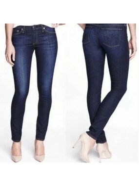 AG Adriano Goldschmied blue the Stilt Cigarette Leg denim jeans Sz 27
